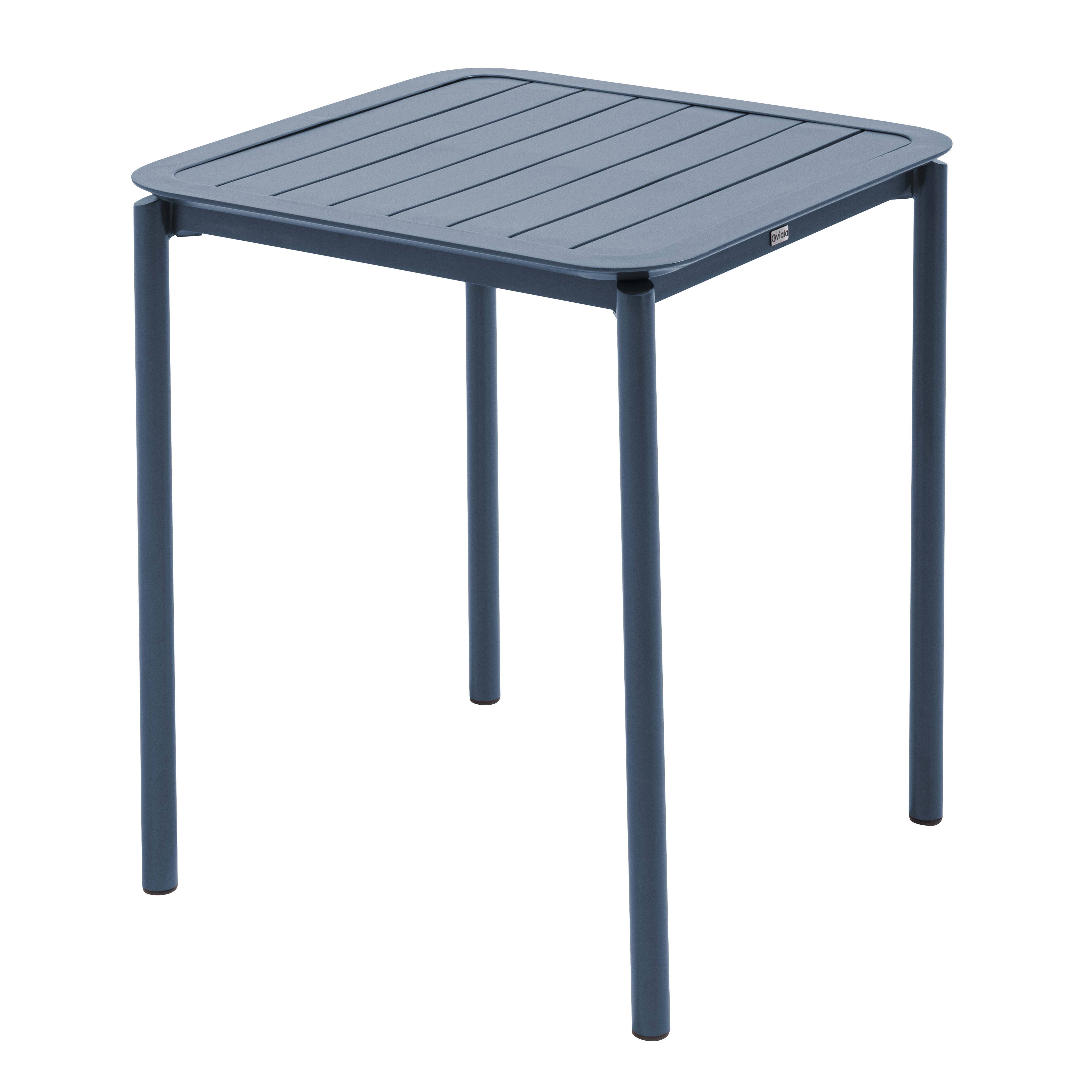 Oviala - Table carrée de terrasse (70x70cm) bleu foncé Almada - Oviala - Image 1