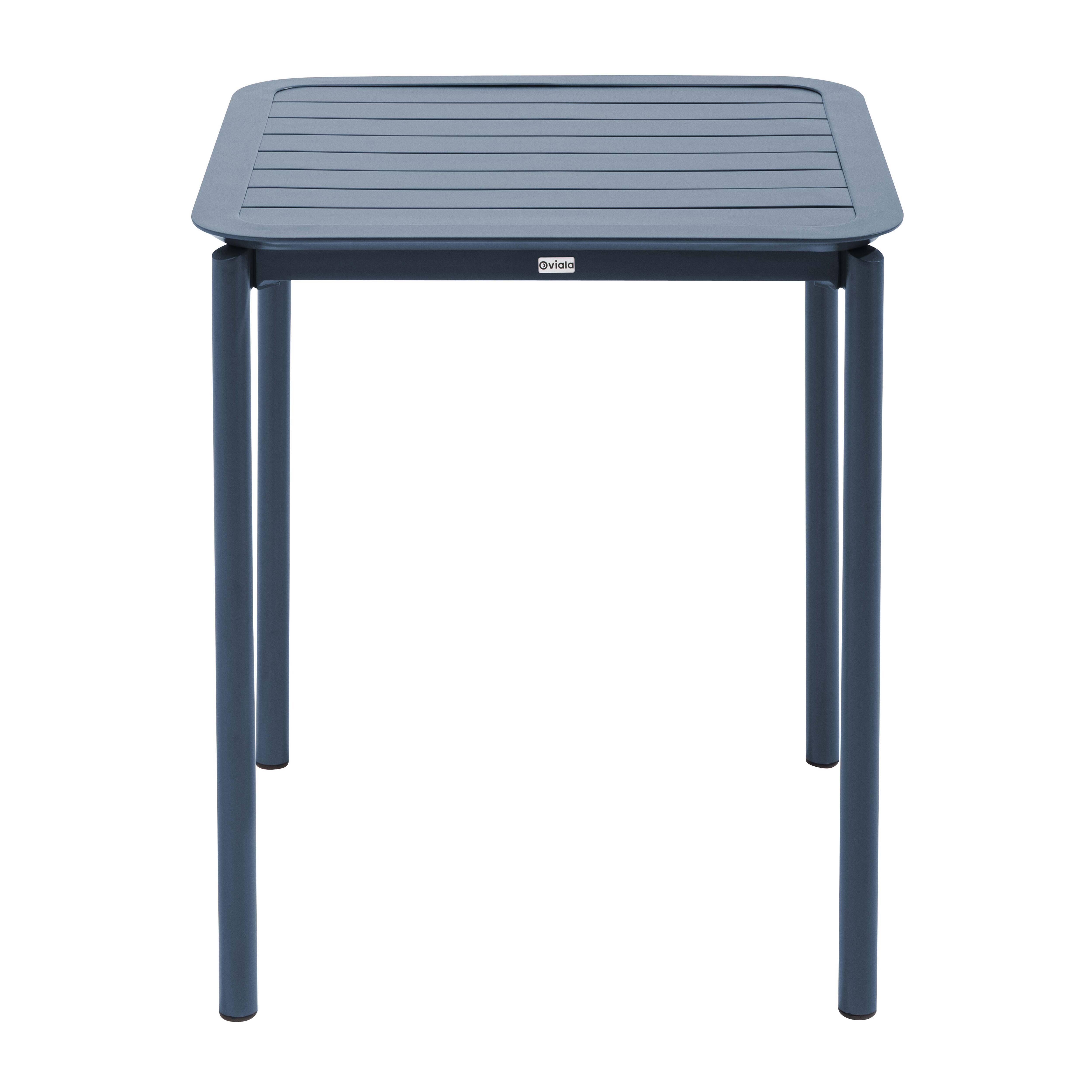 Oviala - Table carrée de terrasse (70x70cm) bleu foncé Almada - Oviala - Image 5