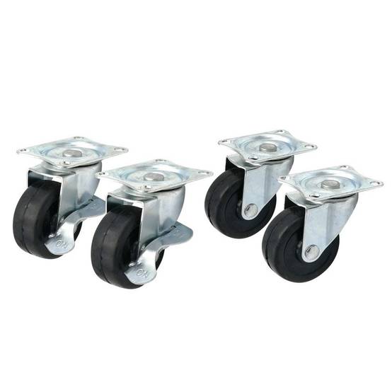 Roulettes pivotantes 50 mm - Lot de 4 - Image 1