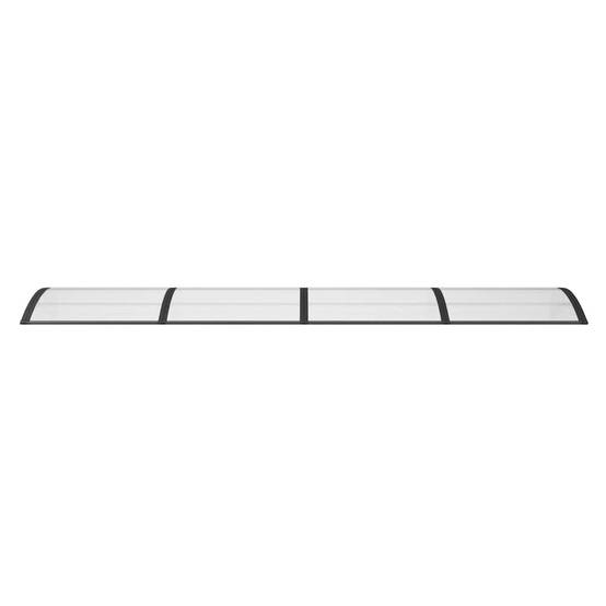 Vidaxl - Auvent de porte Noir 350x100 cm Polycarbonate vidaXL 153594 - Image 5