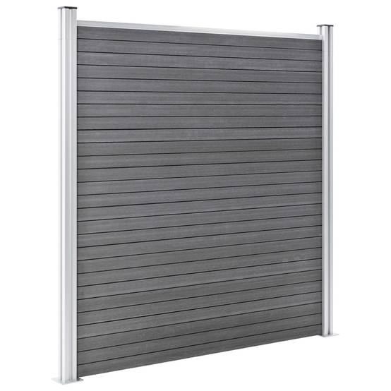 Clôture jardin WPC gris 1045 x 186 cm - PANGIVO - Image 5