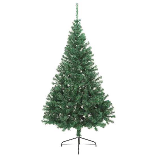 Sapin de Noël | Arbre de Noël artificiel pré-éclairé Vert 210 cm PVC Maison Chic - Image 5