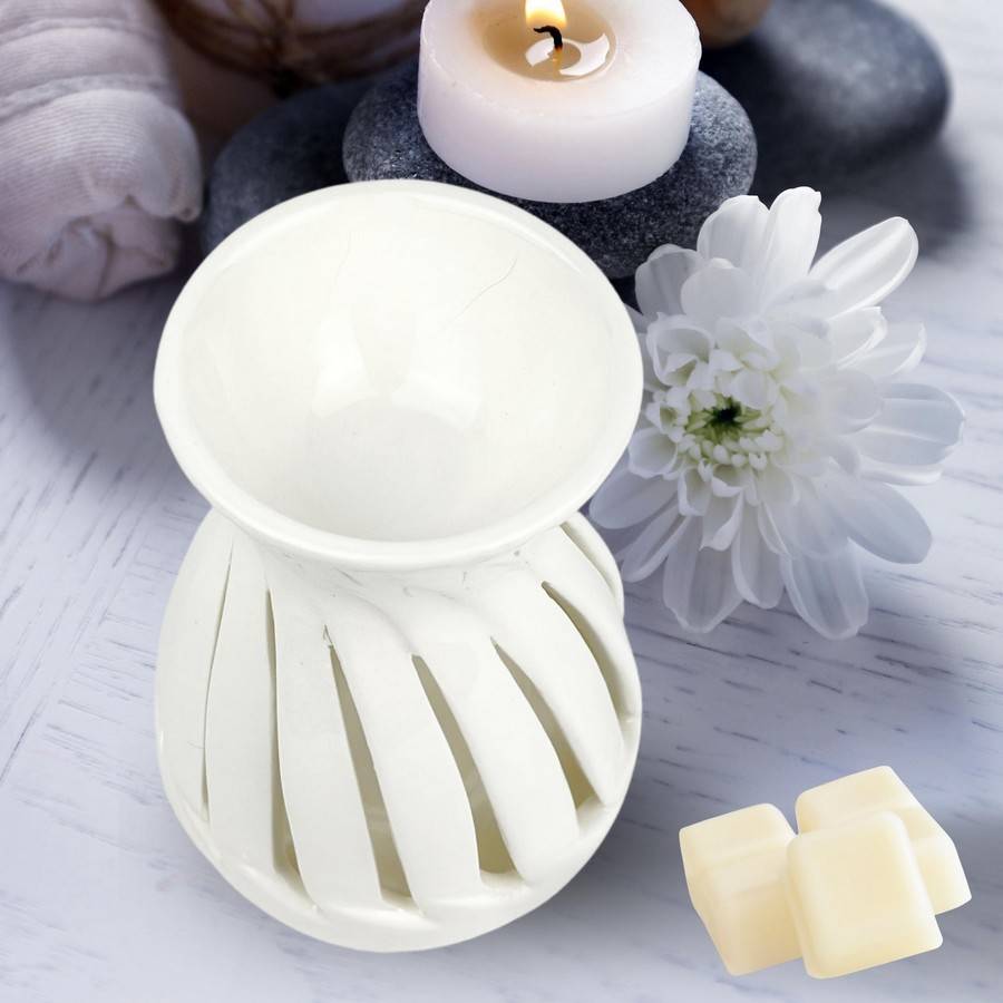 Brûle-Parfum Céramy Corta Blanc 50 ml - Atmosphère Parfumée - Déco Multifonction Minimaliste - H 12 cm - Zen'Arôme - Image 7