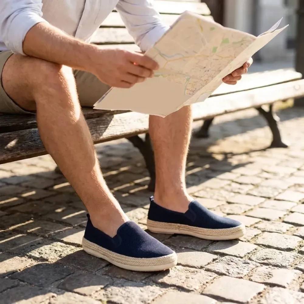 Espadrilles Homme Bleu Marine - Tige Basse - Image 8