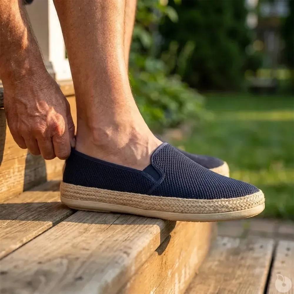 Espadrilles Homme Bleu Marine - Tige Basse - Image 3