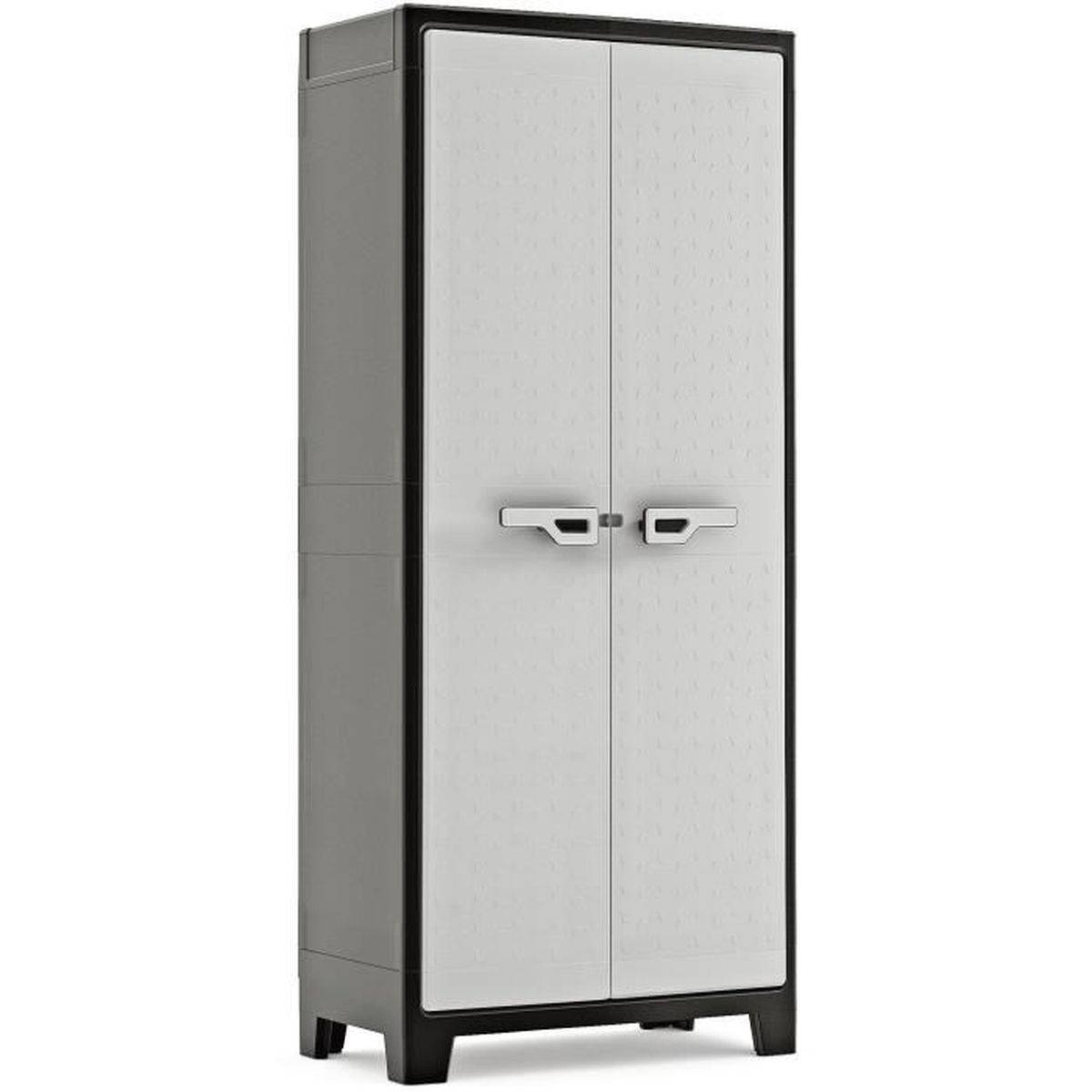 Keter - Armoire de rangement KETER Titan, 2 portes verrouillables, pieds réglables, 182 x 80 x 44 cm - KETER - Image 5