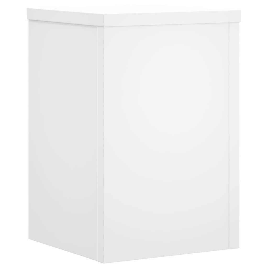 Vidaxl - Supports pour plantes 2 pcs blanc 25x25x35 cm bois d'ingénierie vidaXL 852906 - Image 8