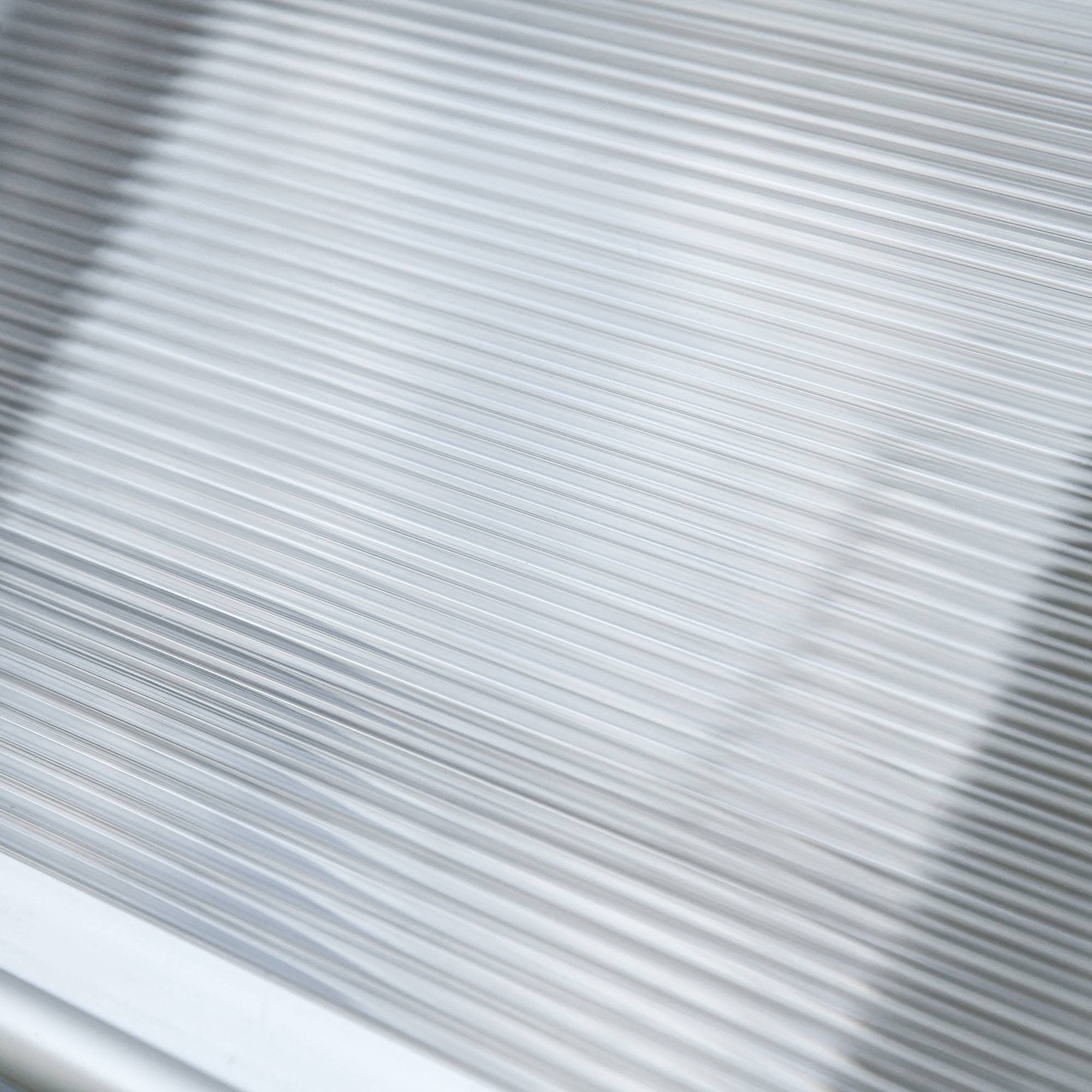 Auvent de porte en polycarbonate pour extérieur protection intempéries 110x60cm transparent - ComfortXL Outdoor Living - Image 10