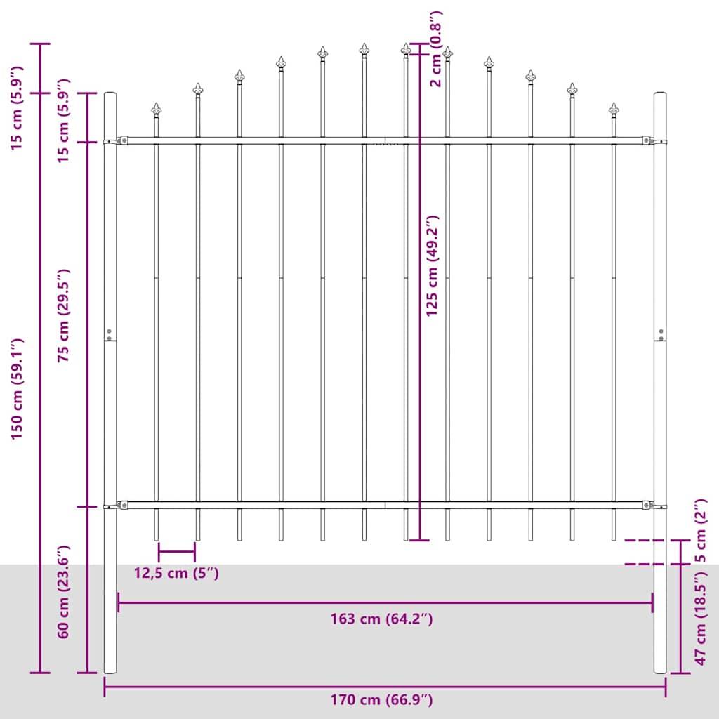 Maison Chic - Clôture de jardin - Panneau de clôture - Palissade Blanc 170 x 125 cm g470 - Image 6