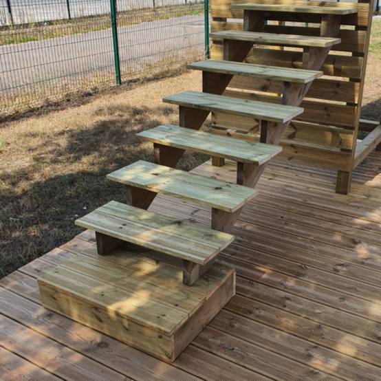 BLOCKY - Marche d'escalier modulable - 2 planches L-60cm H17cm - Image 10