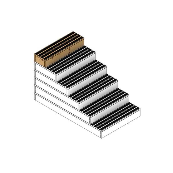 BLOCKY - Marche d'escalier modulable - 2 planches L-60cm H17cm - Image 6