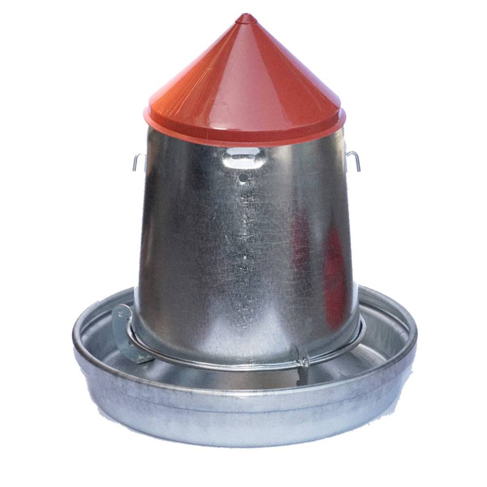 Vadigran - Vadigran - Silo d'alimentation galvanisé contenance 9 litres ø 33 cm pour volailles - Image 1
