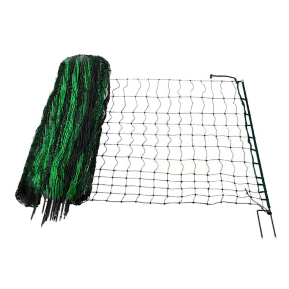Filet pour poules 24M - enclos poulailler abris - 24 mètres - Noir - TERRE JARDIN - Image 1