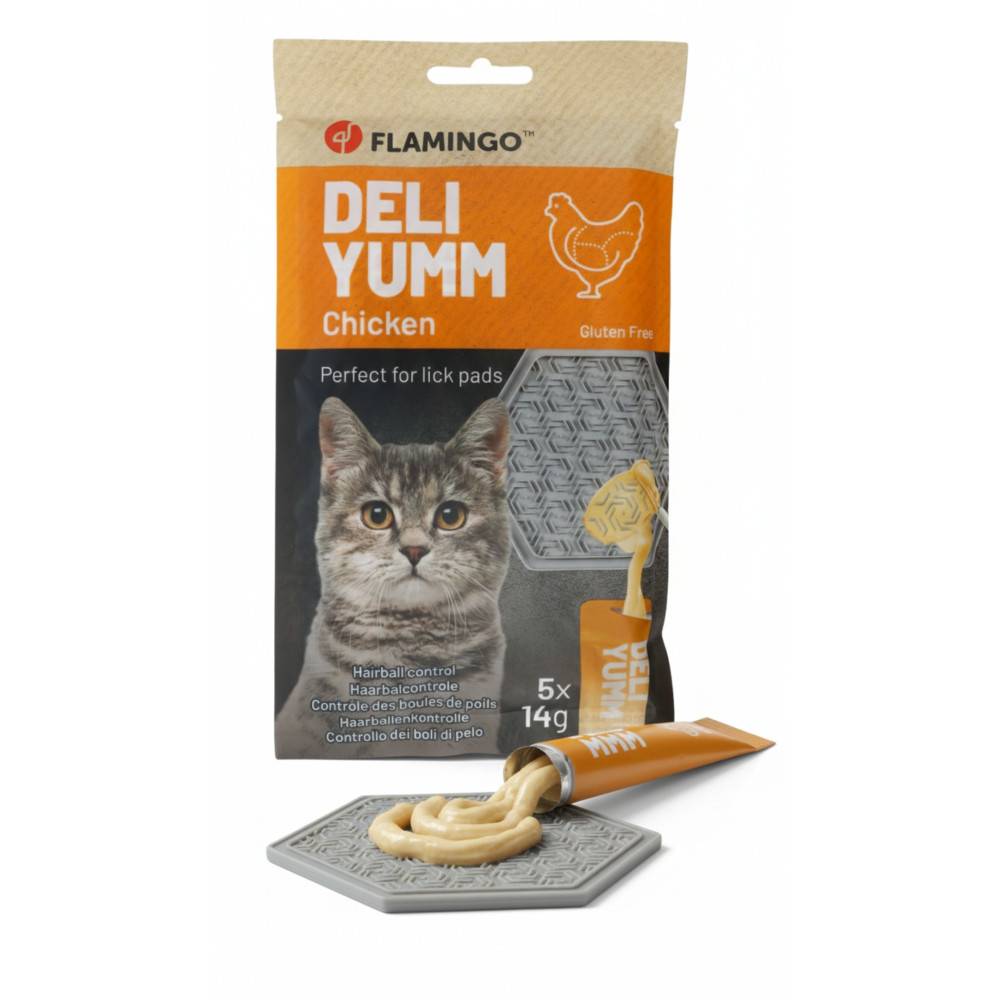 Friandise Deli Yumm Pâté Contrôle des Boules de Poils au poulet 5 x 14 g (70 g) pour Chat - Image 5