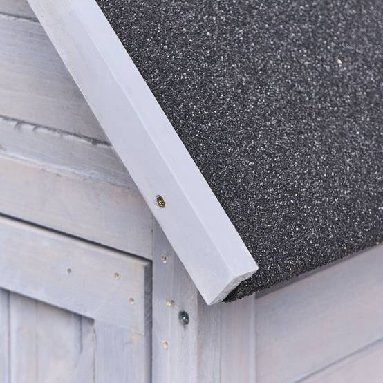 Beliani - Abri de jardin Bois de sapin Gris SENIGA - 85x46x183- Beliani - Image 7