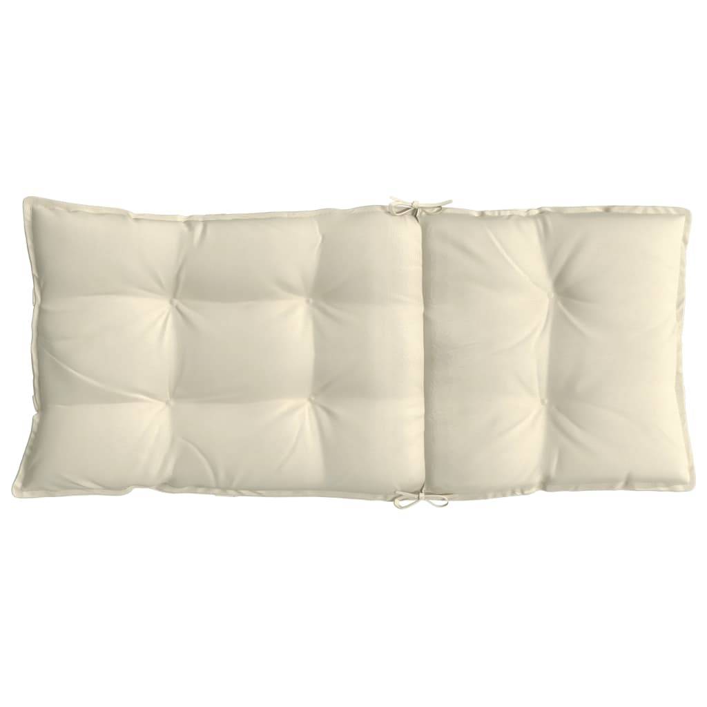 PANGIVO - Coussins de chaise à dossier haut tissu oxford crème 120 x 50 x 7 cm, poids:10.95kg - PANGIVO - Image 7