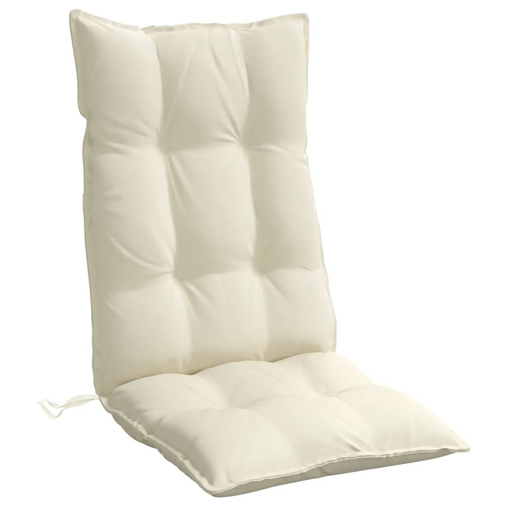 PANGIVO - Coussins de chaise à dossier haut tissu oxford crème 120 x 50 x 7 cm, poids:10.95kg - PANGIVO - Image 5