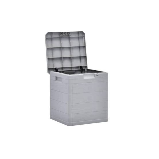 Coffre de jardin en résine 90 Litres Gris Taupe 42 x 44 x 50cm TOOMAX - Image 1