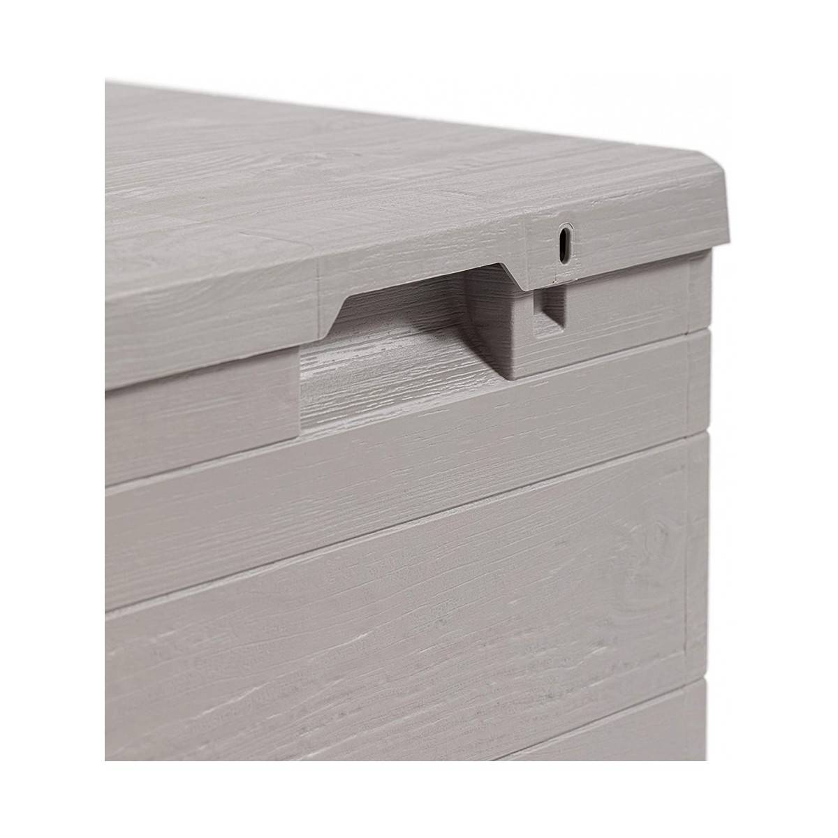 Coffre de jardin en résine 90 Litres Gris Taupe 42 x 44 x 50cm TOOMAX - Image 7