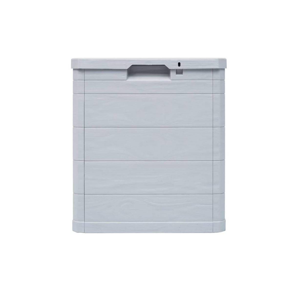 Coffre de jardin en résine 90 Litres Gris Taupe 42 x 44 x 50cm TOOMAX - Image 4