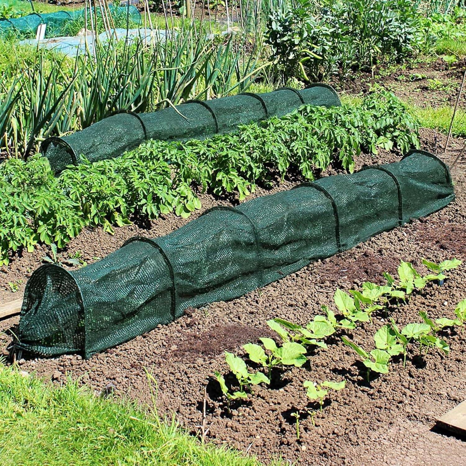 Filet d'ombrage pour Tunnel de Jardin 3 m Vert foncé - IntiMeg - Image 4
