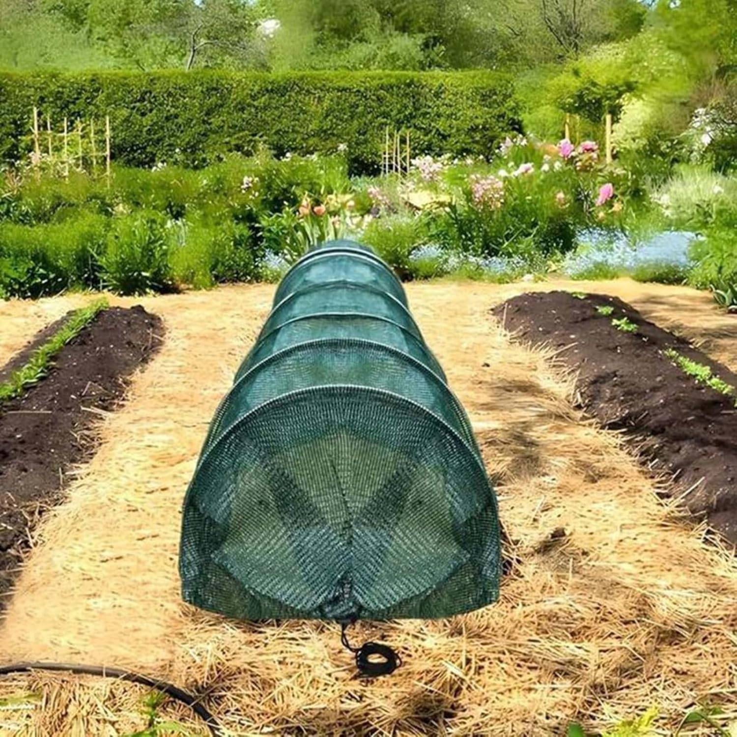 Filet d'ombrage pour Tunnel de Jardin 3 m Vert foncé - IntiMeg - Image 5
