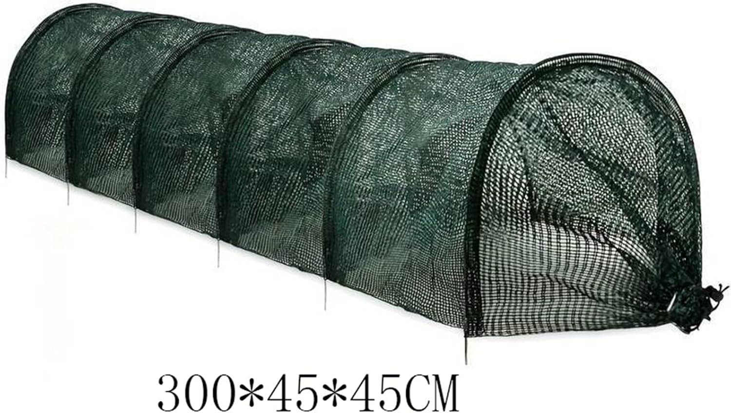 Filet d'ombrage pour Tunnel de Jardin 3 m Vert foncé - IntiMeg - Image 2