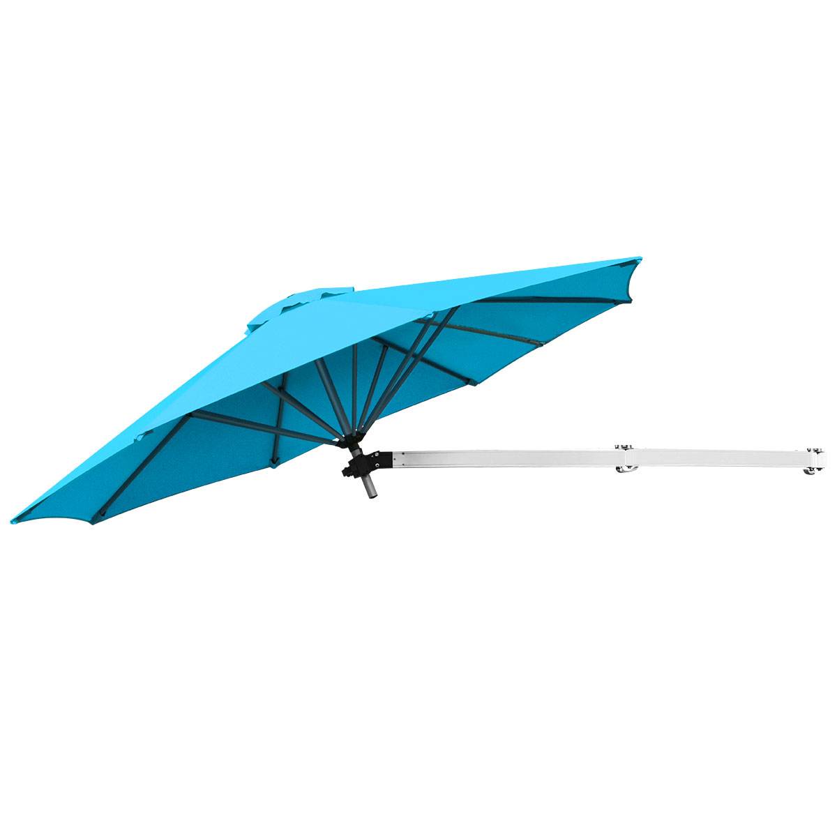 Maison Chic - Parasol en Porte-à-faux Mural de 247cm Parasol avec Mât Réglable Parasol Inclinable avec Évent