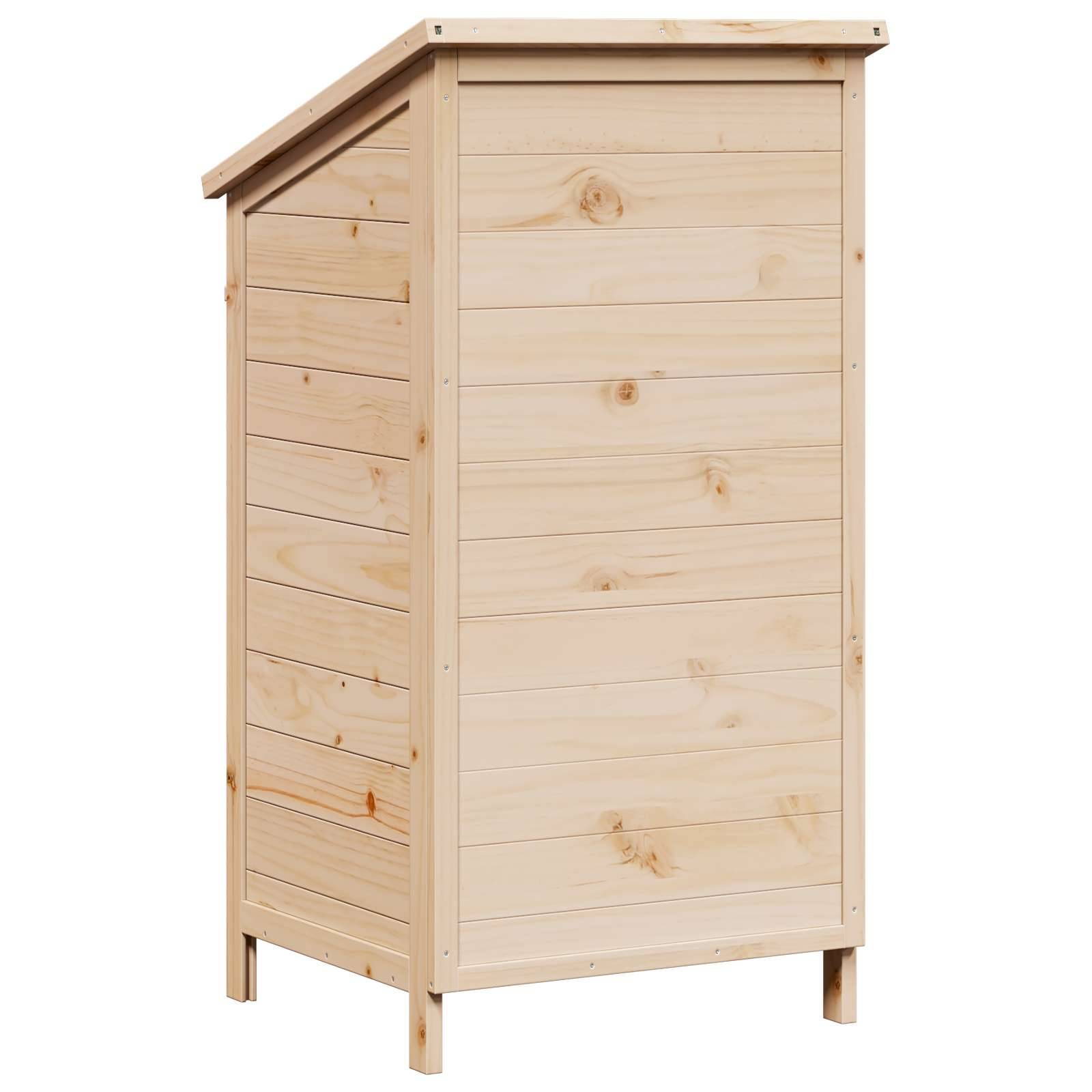 PANGIVO - Abri de jardin bois de sapin naturel 59 x 56 x 113.5 cm, poids:13.64kg - PANGIVO - Image 7