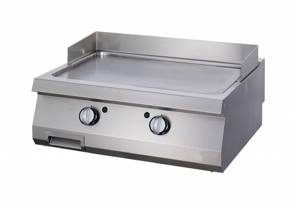Heavy Duty Plaque de Gril - Chrome Lisse - Double - Prof. 70 cm - Gaz - Maxima