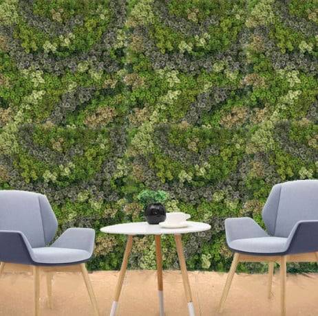 Mur végétal artificiel Mousse 1m x 1m, Long 13 m - Image 2