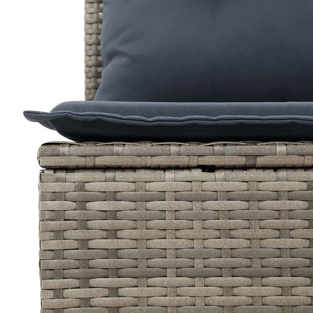 Vidaxl - Ensemble de canapé de jardin 11 pcs Gris Poly rotin vidaXL 3348361 - Image 10