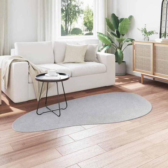 Tapis de SalonPolyester Moelleux Lavable en Machine Gris 100 x 200 cm – ComfortXL Outdoor Living - Image 3