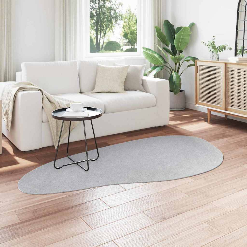 Tapis de SalonPolyester Moelleux Lavable en Machine Gris 100 x 200 cm – ComfortXL Outdoor Living - Image 3