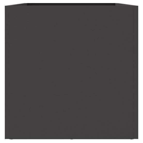 Jardinière - Bac à fleurs - Pot de fleurs noir 62x30x29 cm acier - Image 6