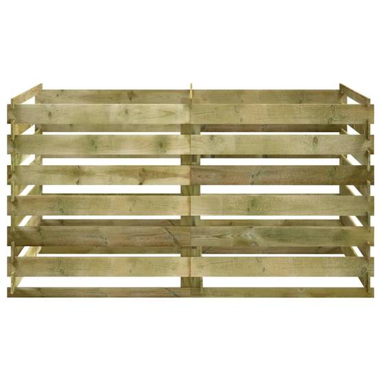 Grand composteur bois traité 1458L pour important volume déchets 180x90x90cm – ComfortXL Outdoor Living - Image 3