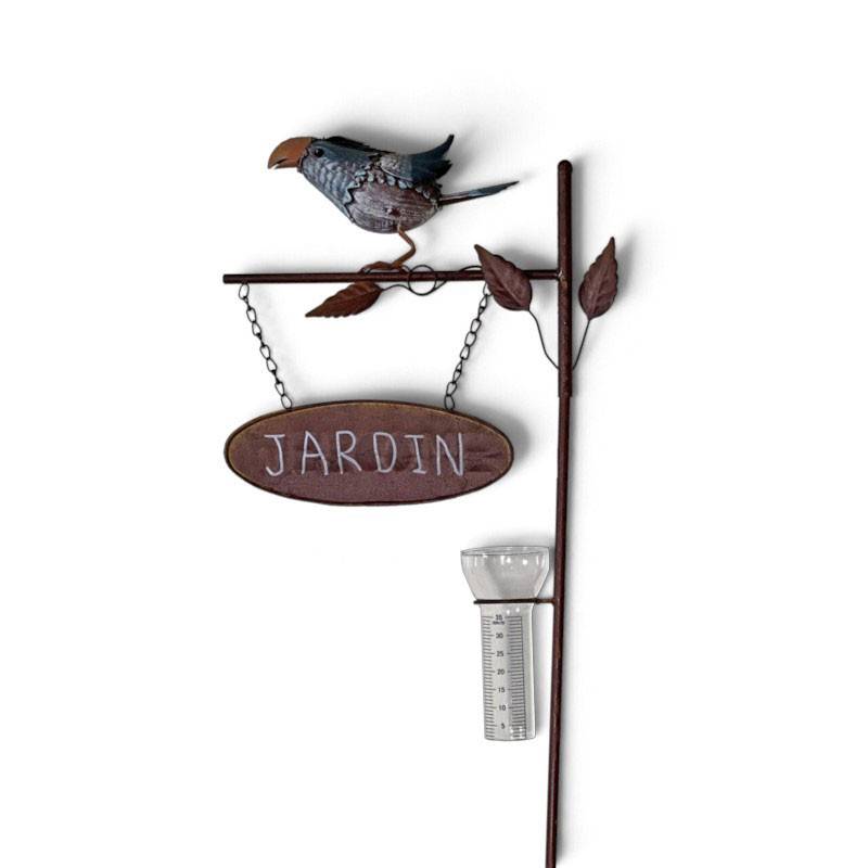 La Grande Prairie - Pluviomètre oiseau bleu 36x16x137cm - Image 2