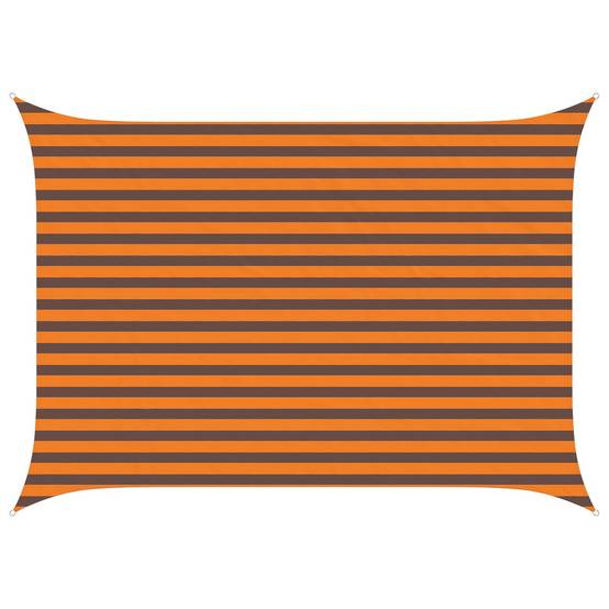 PANGIVO - Voile d'ombrage polyester oxford orange et marron 350 x 250 cm - PANGIVO - Image 1