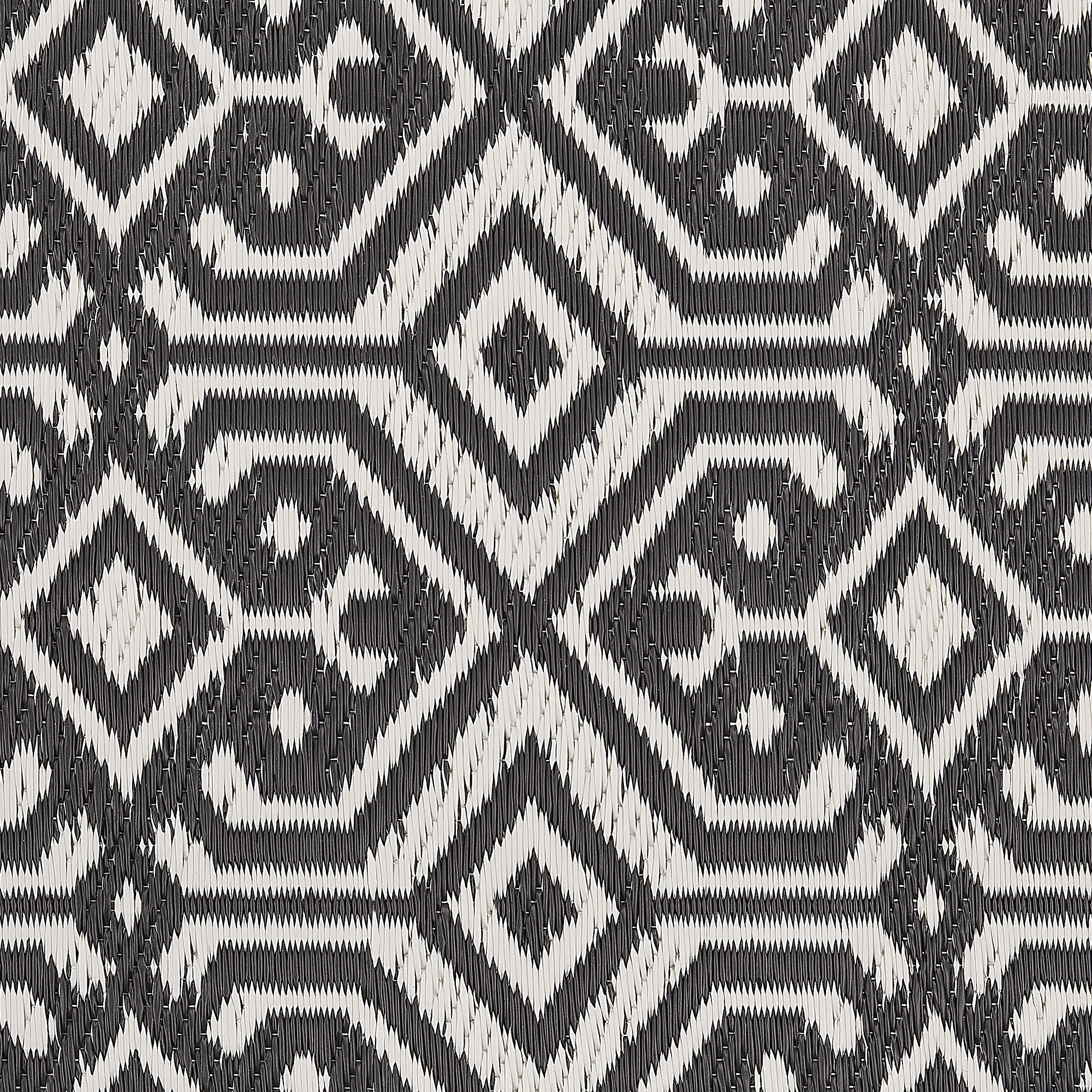 Beliani - Tapis Extérieur et Intérieur Noir et Blanc Motif Géométrique en Polypropylène Recyclé 120 x 180 cm pour Terrasse ou Cuisine Moderne et Boho Beliani - Image 5