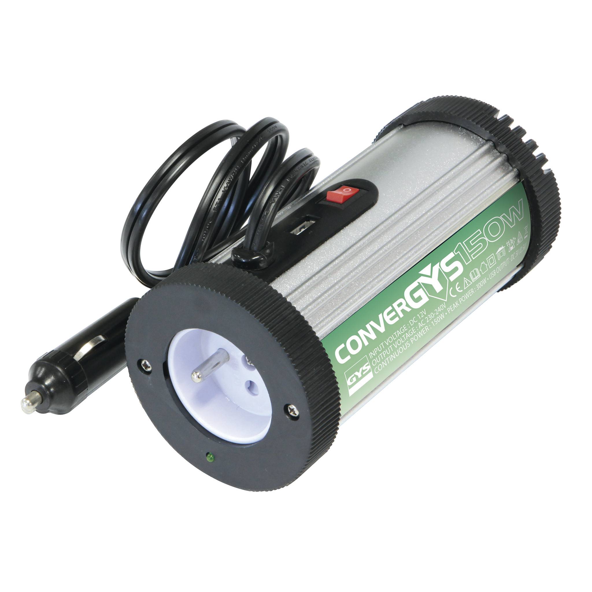 Convertisseur mobile allume-cigare Convergys 150 | 027022 - GYS - Image 1