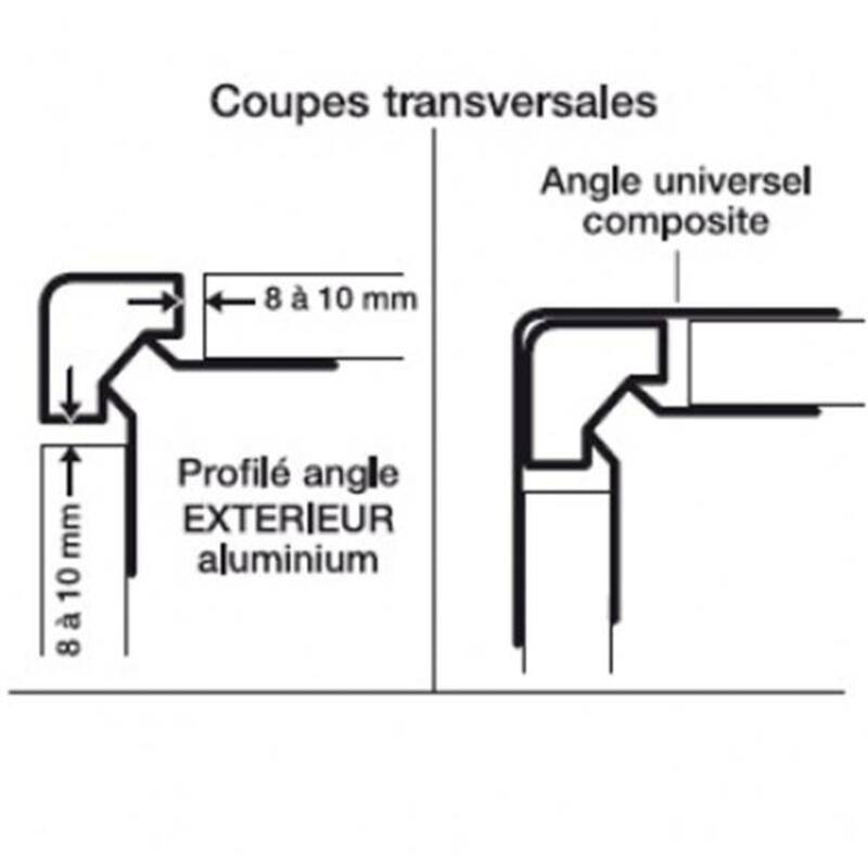 Profil d'angle bois composite pour bardage - Coloris - Gris anthracite, Epaisseur - 6 cm, Largeur - 6 cm, Longueur - 270 cm - Image 4