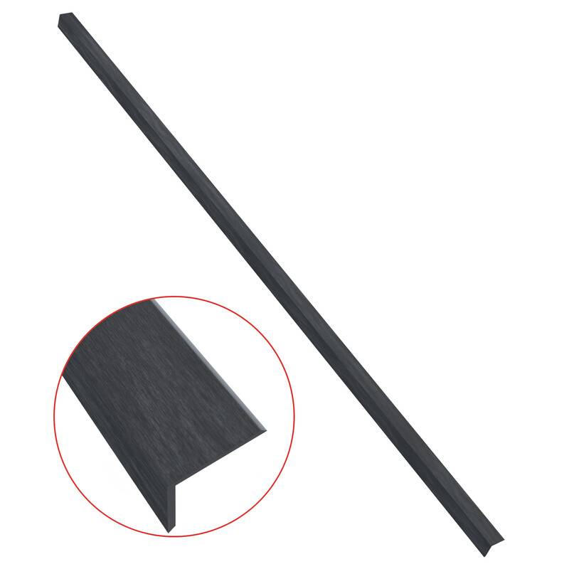 Profil d'angle bois composite pour bardage - Coloris - Gris anthracite, Epaisseur - 6 cm, Largeur - 6 cm, Longueur - 270 cm - Image 2