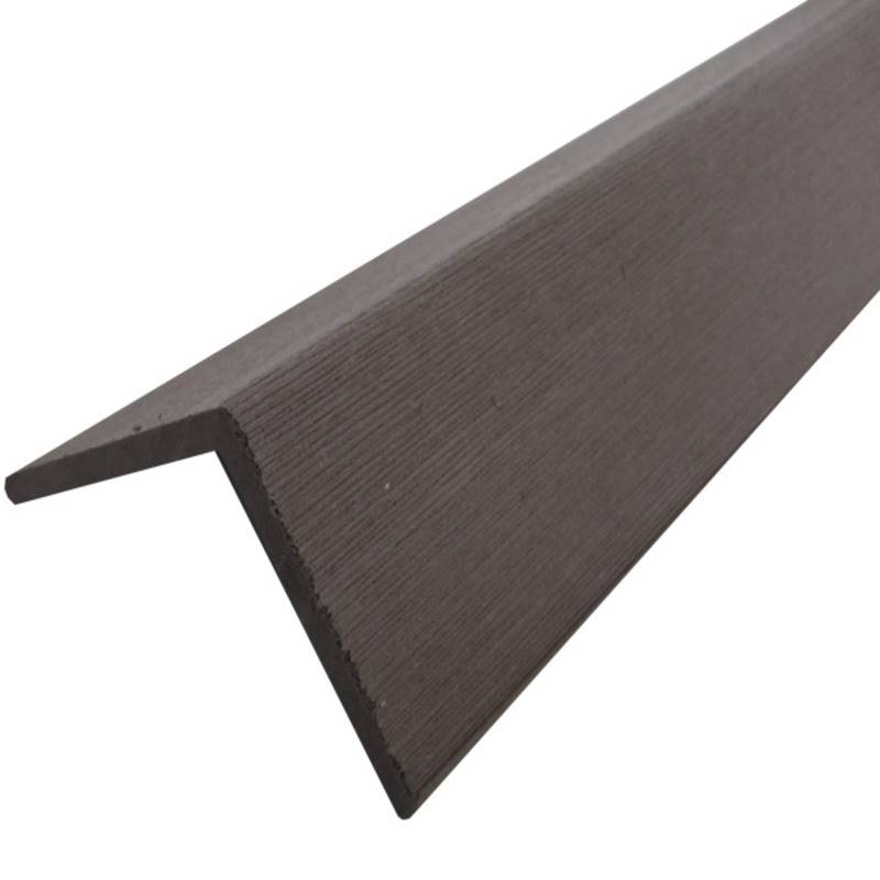 Profil d'angle bois composite pour bardage - Coloris - Gris anthracite, Epaisseur - 6 cm, Largeur - 6 cm, Longueur - 270 cm - Image 1