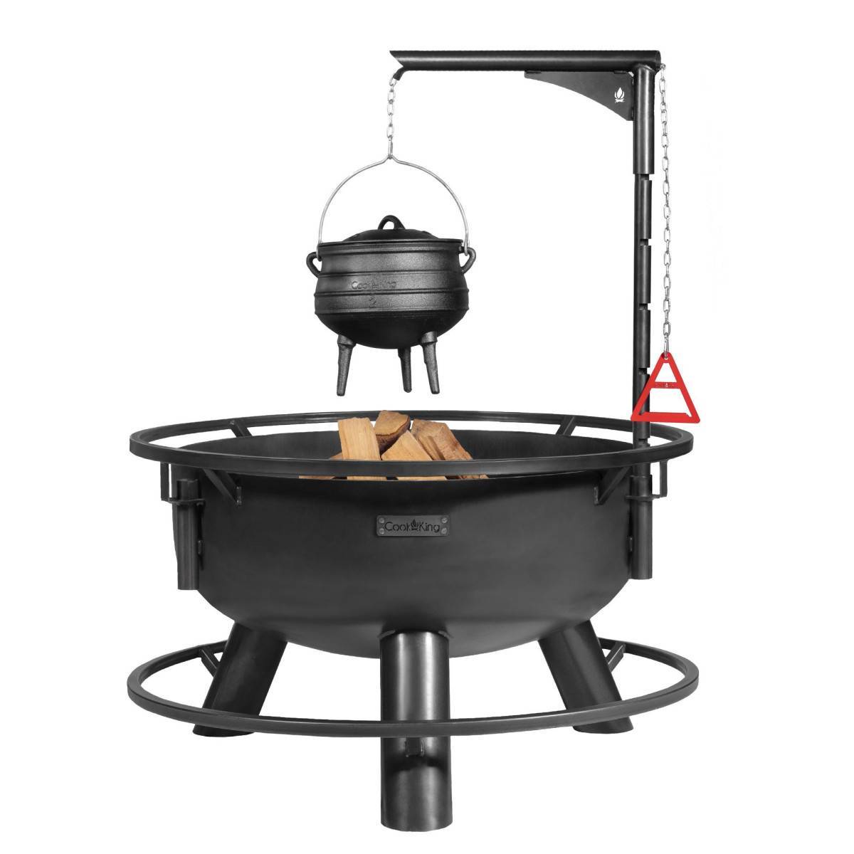 Braséro de jardin avec grille multifonctionnel 80cm > de la grille 70 cm - Image 3