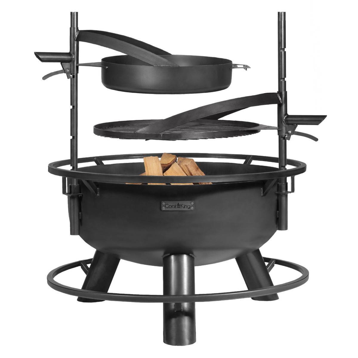 Braséro de jardin avec grille multifonctionnel 80cm > de la grille 70 cm - Image 7