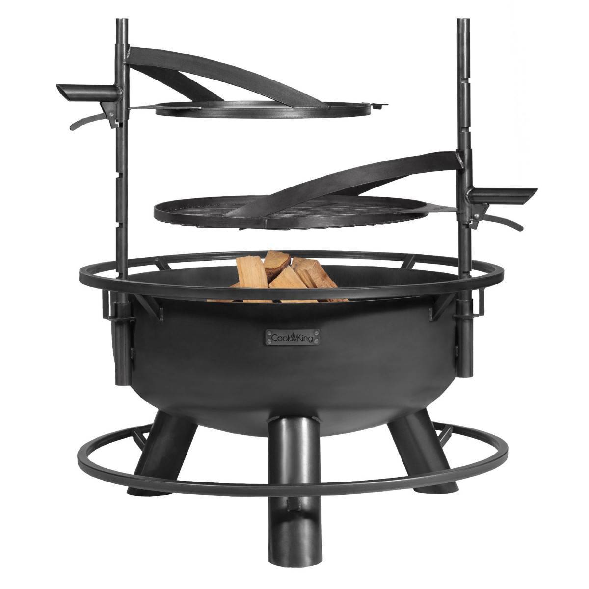 Braséro de jardin avec grille multifonctionnel 80cm > de la grille 70 cm - Image 6