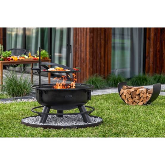 Braséro de jardin avec grille multifonctionnel 80cm > de la grille 70 cm - Image 9
