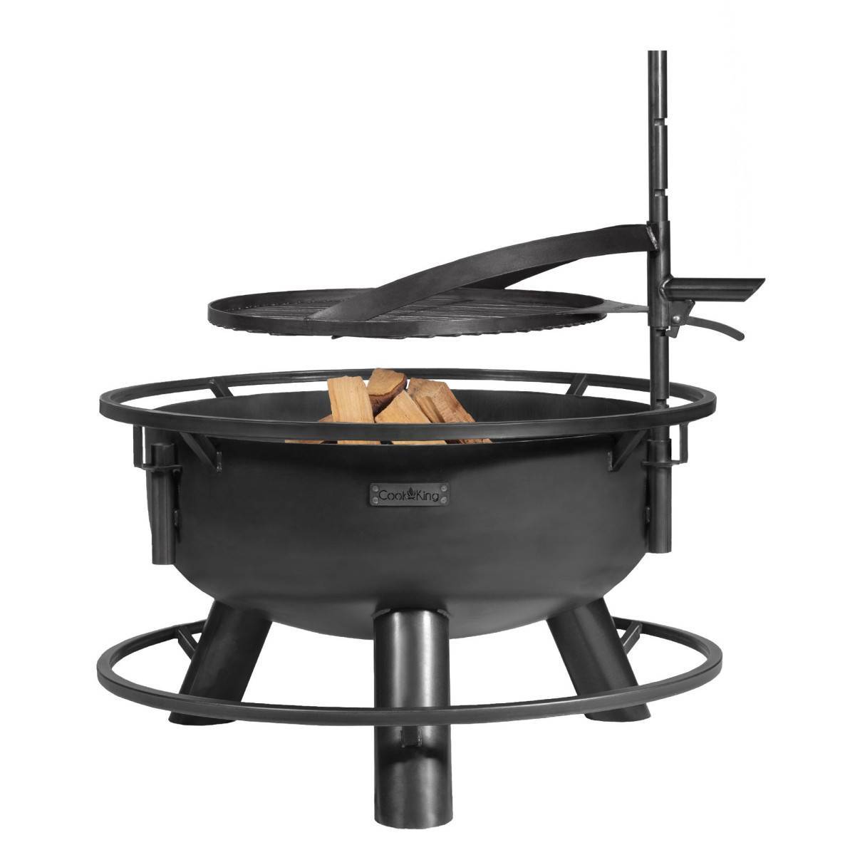 Braséro de jardin avec grille multifonctionnel 80cm > de la grille 70 cm - Image 5