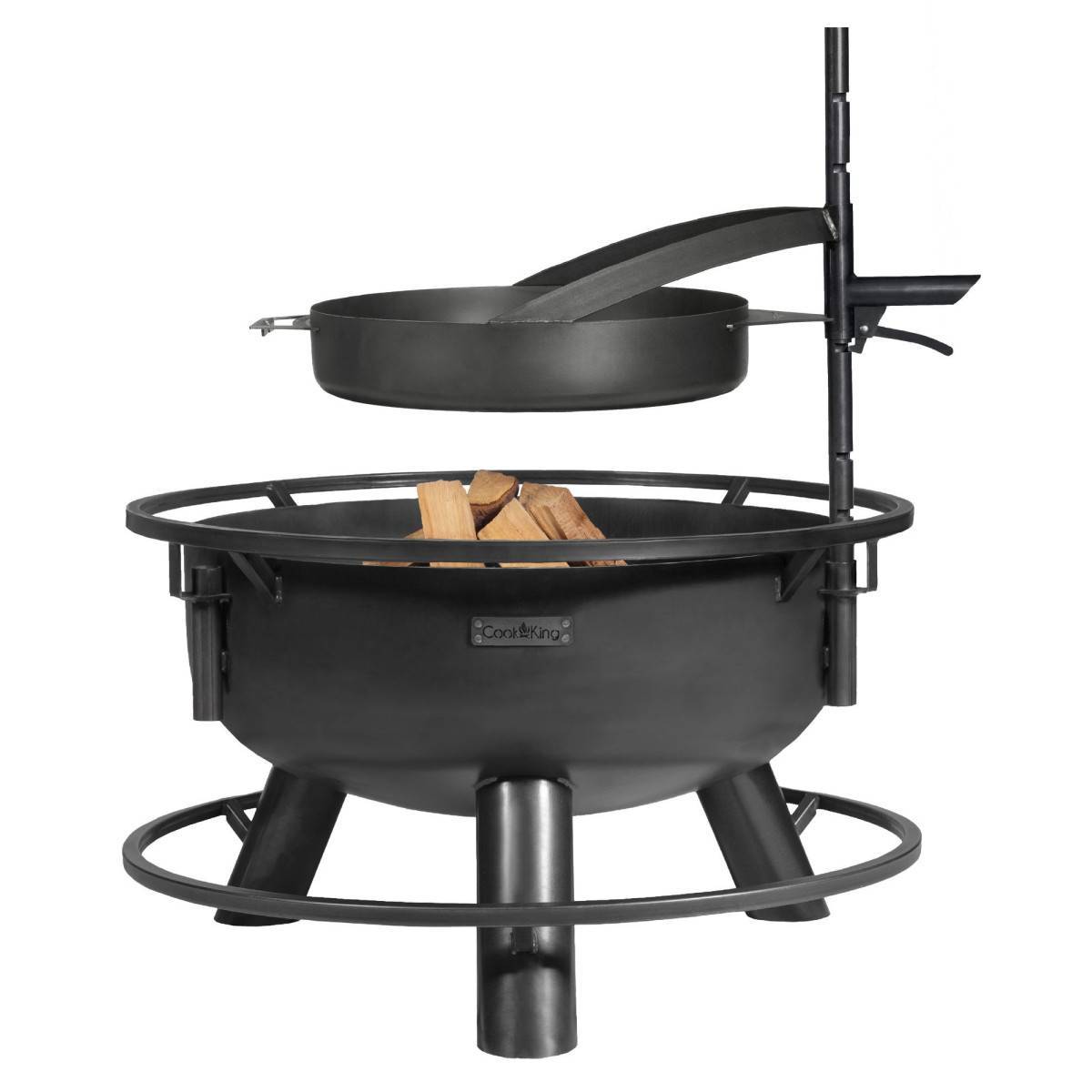 Braséro de jardin avec grille multifonctionnel 80cm > de la grille 70 cm - Image 4