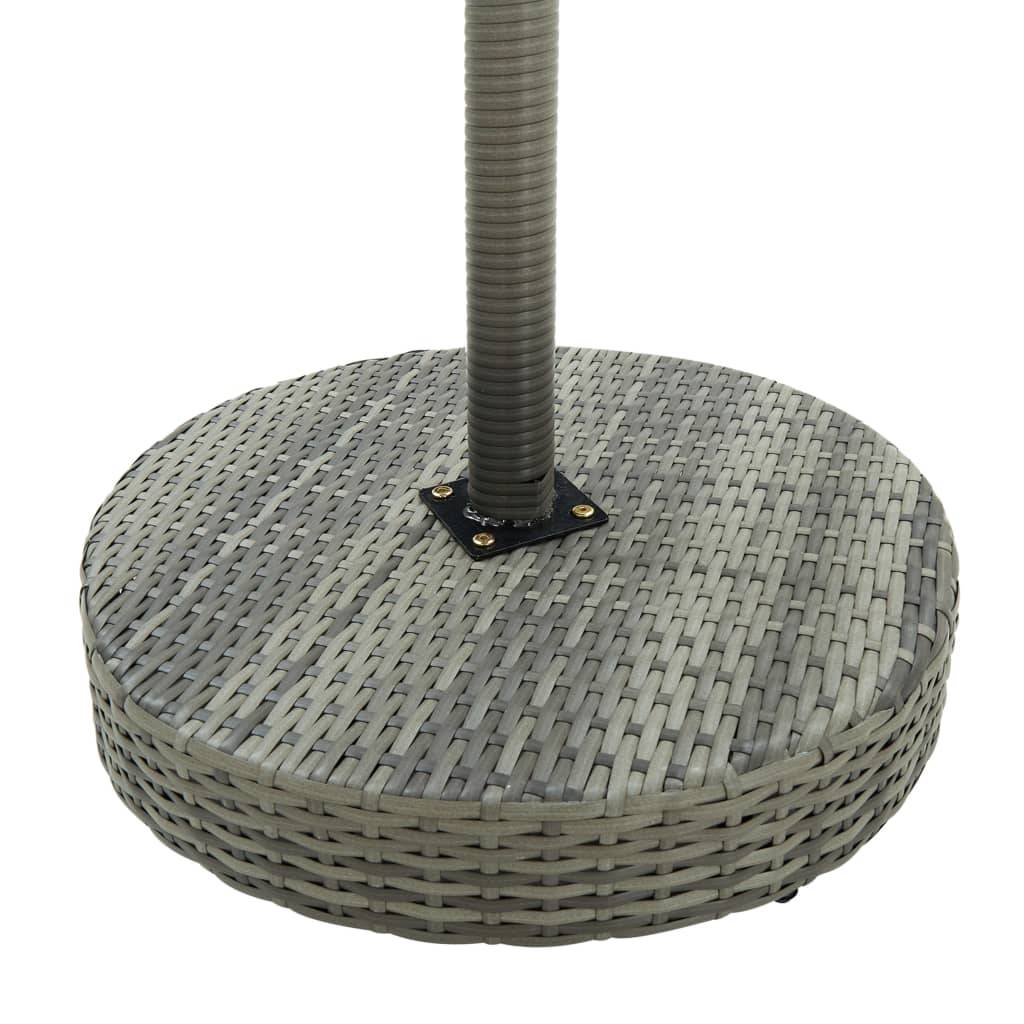 PANGIVO - Table de jardin Gris 60.5 x 106 cm Résine tressée - PANGIVO - Image 3